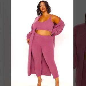 FashionNova Living In It 3 Piece Legging Set